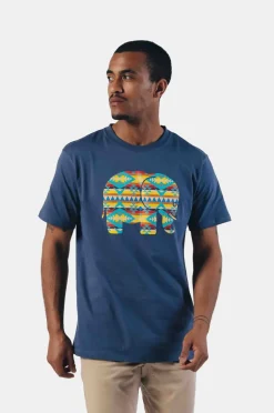 Navajo Orgaaninen Klassinen T-Paita Sininen<Trendsplant Discount