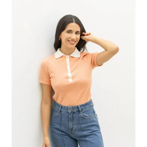 Navigli Polo T-Shirt Apricot<Clotsy Brand Outlet