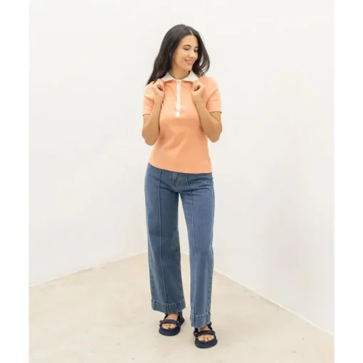 Navigli Polo T-Shirt Apricot<Clotsy Brand Outlet