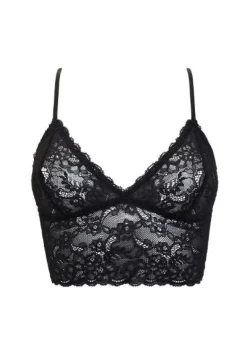 New Moon Pitkä Bralettetoppi Musta<Anekdot Clearance