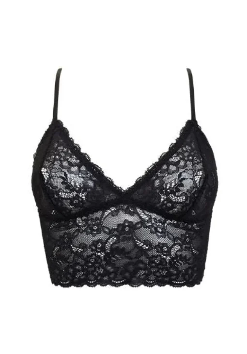New Moon Pitkä Bralettetoppi Musta<Anekdot Clearance