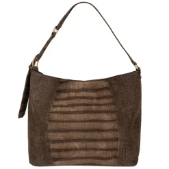 No. 303 Maxi Hobo Bag Croco Brown<NOVINSKA Outlet