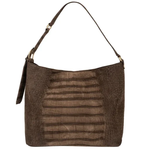 No. 303 Maxi Hobo Bag Croco Brown<NOVINSKA Outlet