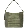 No. 303 Maxi Hobo Bag Croco Green<NOVINSKA Best