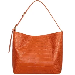 No. 303 Maxi Hobo Bag Croco Orange<NOVINSKA Best