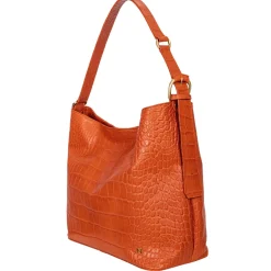 No. 303 Maxi Hobo Bag Croco Orange<NOVINSKA Best