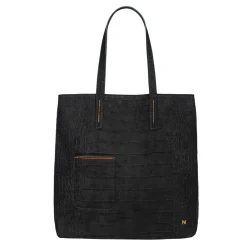 No. 266 Shopper Bag Croco Black<NOVINSKA Outlet