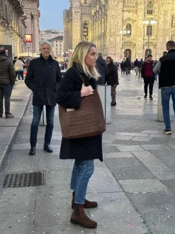 No. 266 Shopper Bag Croco Black<NOVINSKA Outlet