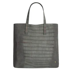 No. 266 Shopper Bag Croco Grey<NOVINSKA Best