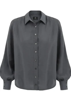 Noel Button-up Shirt Grey<Enteliér Clearance