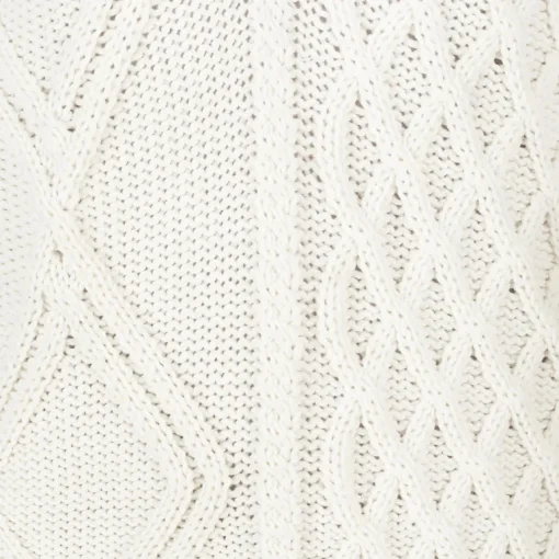 Nonna Cable-Knit Merino Sweater White<Salanida Clearance