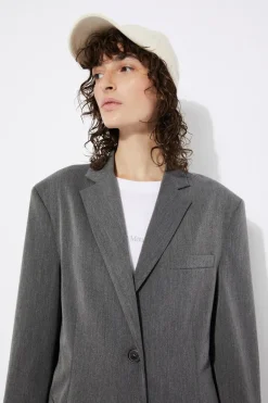 Noufonts Jacket Grey Melange<Rita Row Clearance