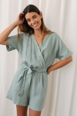 Novaya Jumpsuit Washed Green<TWOTHIRDS Outlet