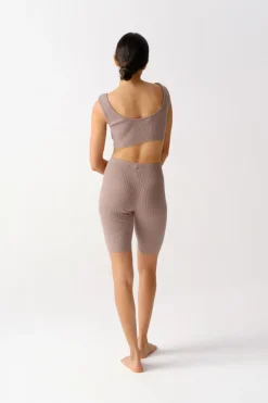 Nua Shorts Light Brown<The Bodysuit of Barcelona Hot