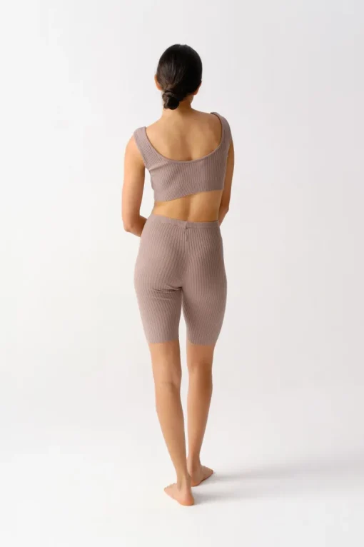 Nua Shorts Light Brown<The Bodysuit of Barcelona Hot