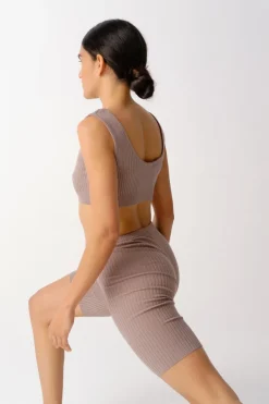 Nua Shorts Light Brown<The Bodysuit of Barcelona Hot