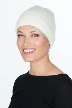 Ofena Cashmere Beanie Off-White<FALLA FINLAND Discount