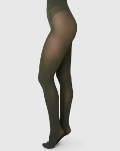 Olivia Premium Tights Deep Green<Swedish Stockings Discount