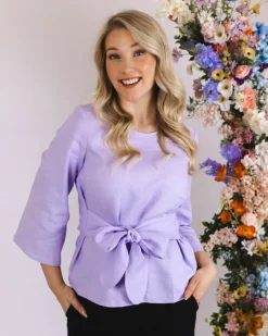 Ophelia Blouse Lupine Purple<Nakoa Fashion