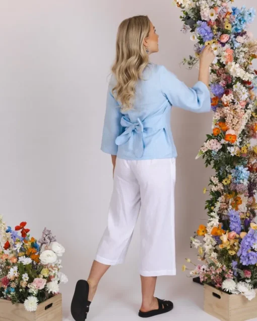 Ophelia Blouse Sky Blue<Nakoa Sale