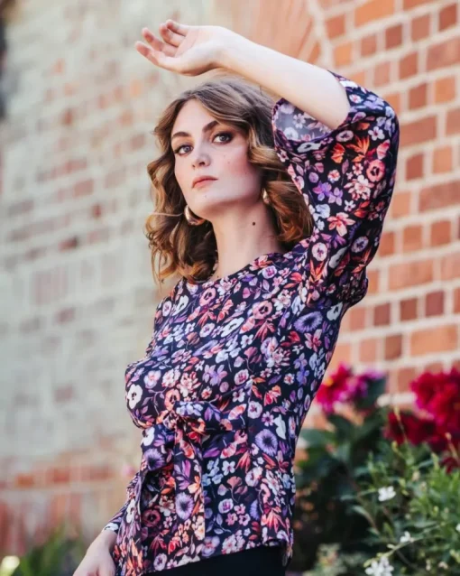 Ophelia Blouse Violettes<Nakoa Sale