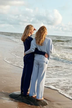 Ora Merino Pants Navy<Salanida Fashion