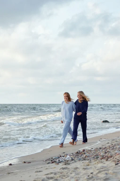 Ora Merino Pants Navy<Salanida Fashion