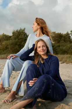 Ora Merino Pants Navy<Salanida Fashion