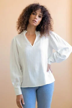 Orchidée Blouse White<Avani Cheap