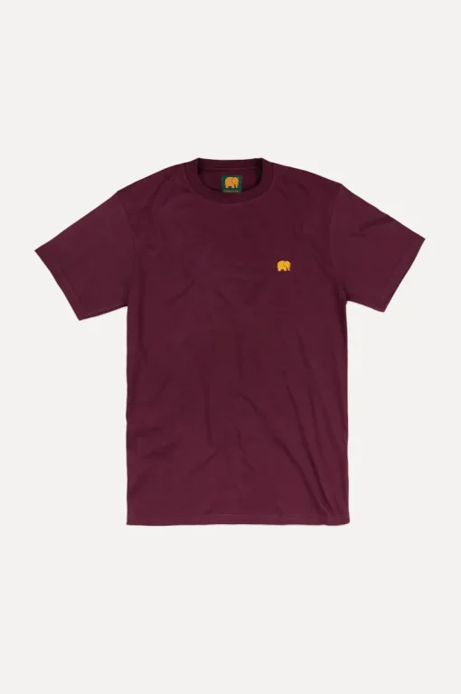 Orgaaninen Essential T-Paita Burgundi<Trendsplant Best