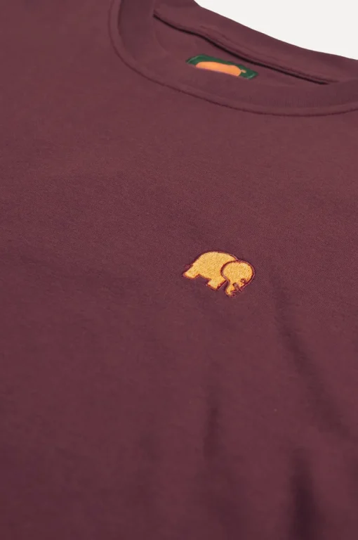 Orgaaninen Essential T-Paita Burgundi<Trendsplant Best