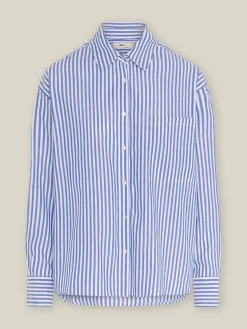 Organic Cotton Oversized Stripe Shirt<WOTE Best