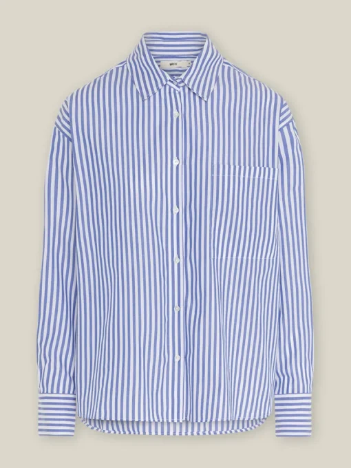 Organic Cotton Oversized Stripe Shirt<WOTE Best