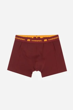Organic Essential Boxer Briefs Burgundy<Trendsplant Fashion