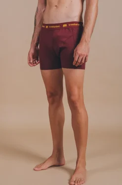 Organic Essential Boxer Briefs Burgundy<Trendsplant Fashion