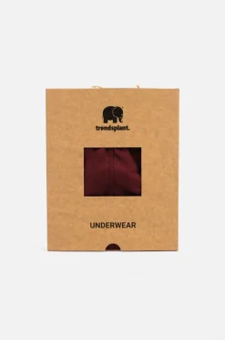 Organic Essential Boxer Briefs Burgundy<Trendsplant Fashion