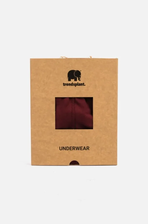 Organic Essential Boxer Briefs Burgundy<Trendsplant Fashion