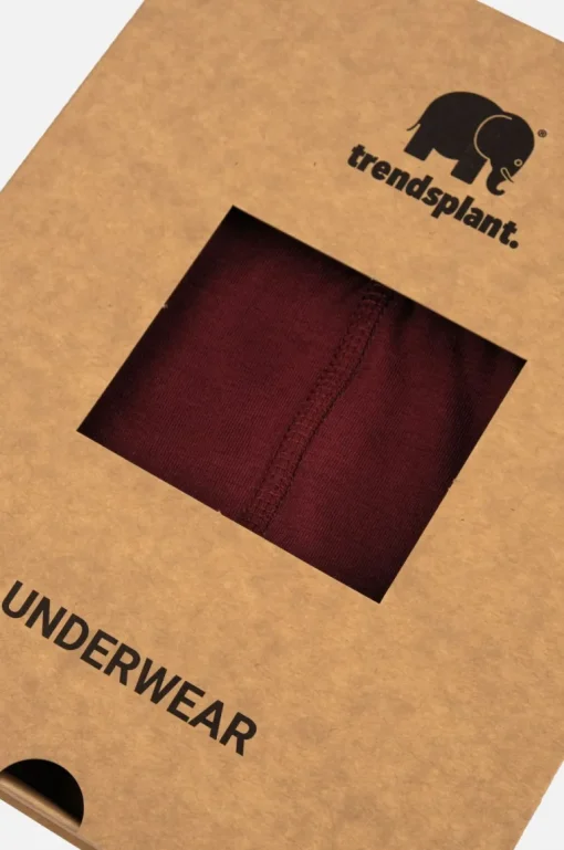 Organic Essential Boxer Briefs Burgundy<Trendsplant Fashion