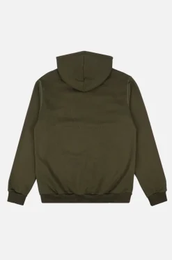 Organic Essential Zip Hoodie Dark Olive<Trendsplant Fashion