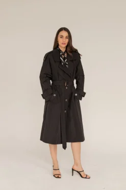 Oversized Black Trench<Enteliér Fashion
