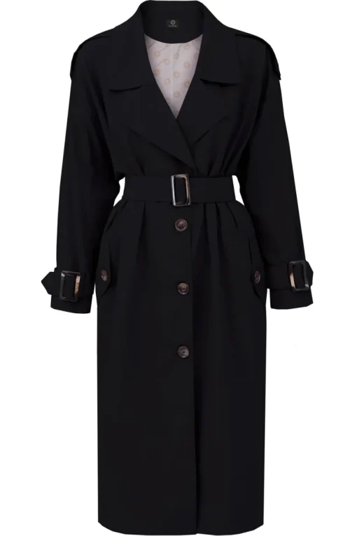 Oversized Black Trench<Enteliér Fashion