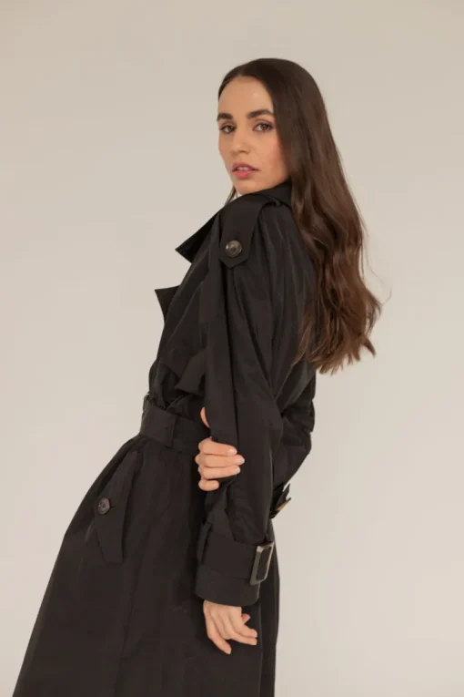 Oversized Black Trench<Enteliér Fashion