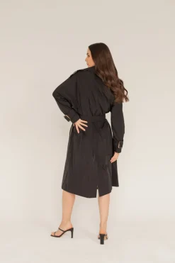 Oversized Black Trench<Enteliér Fashion