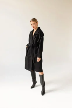 Oversized Kashmir Villakangastakki Musta<Enteliér Cheap
