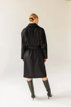 Oversized Kashmir Villakangastakki Musta<Enteliér Cheap