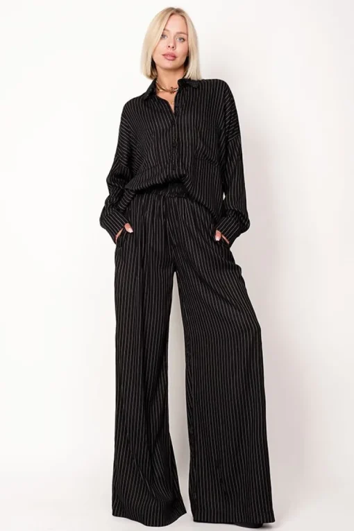 Oversized Viscose Shirt Black<ANGELL Online