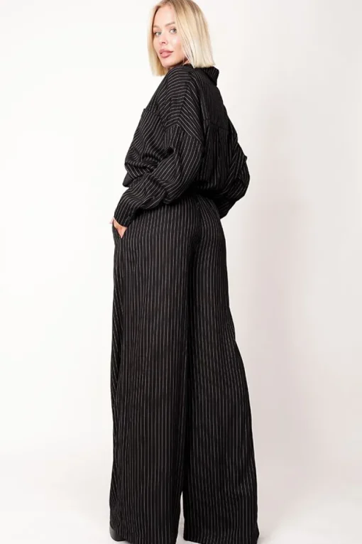 Oversized Viscose Shirt Black<ANGELL Online