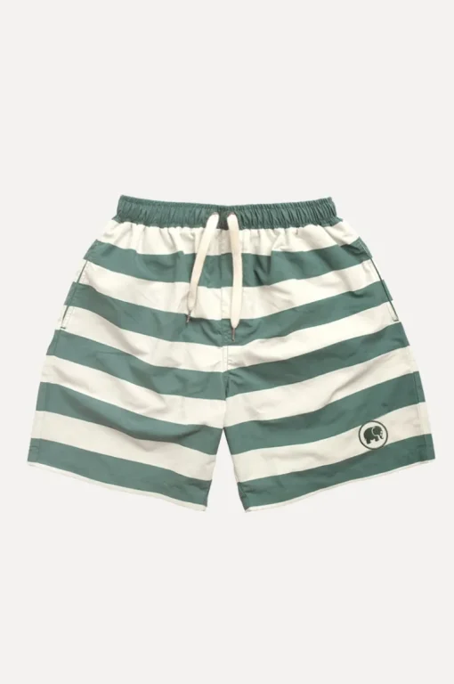 Owari Swim Shorts Striped Green<Trendsplant Store