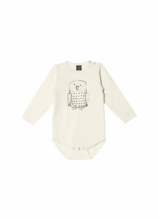 Owl vauvan body luonnonvalkoinen<Aarrelabel Clearance