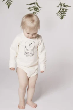 Owl vauvan body luonnonvalkoinen<Aarrelabel Clearance